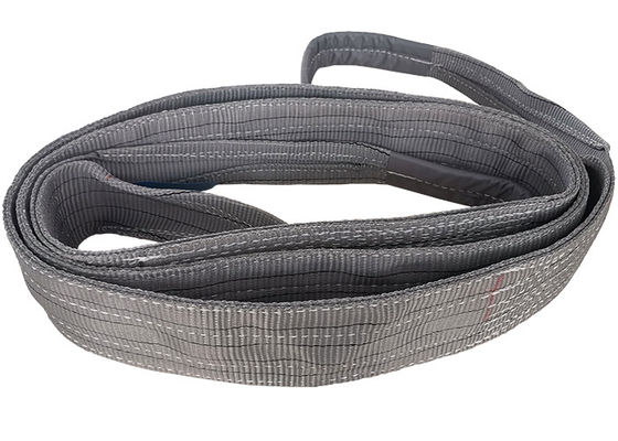acheter Couleur grise Polyester Flat Webbing Sling Duplex Couche d'élévation de l'outil de la frange online manufacture