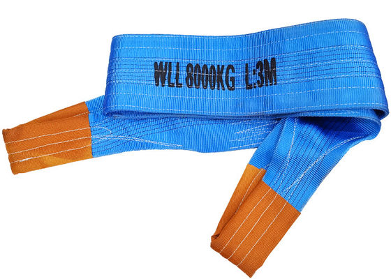 acheter Élingue plate Premium 8 tonnes 3M | Facteur de sécurité 7:1 | Sangle de levage en polyester haute ténacité pour la sécurité industrielle fabrication en ligne