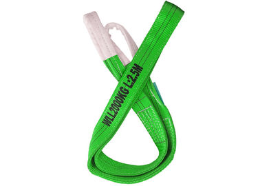 acheter La double bride verte de sangle de pli, élingues de levage du Web 2T plat a adapté la taille aux besoins du client online manufacture