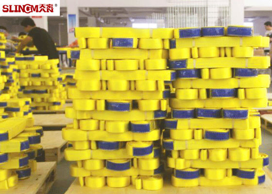 acheter ASMEB30.9 Jaune 2 pouces Sling à tige plate haute ténacité pour les marchandises lourdes online manufacture