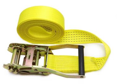 acheter Sangle jaune fouettant la courroie avec le matériel élevé de ceinture de fils de polyesters de ténacité de 100% online manufacture