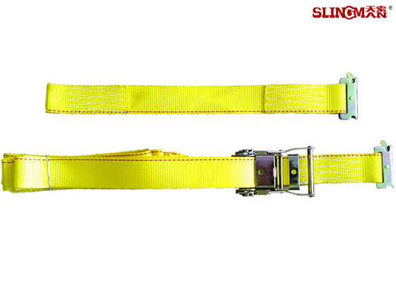 acheter WLL 3335 LBS Bracelets à rayures en polyester, Bracelets de remorque de voiture jaune Approuvé CE online manufacture