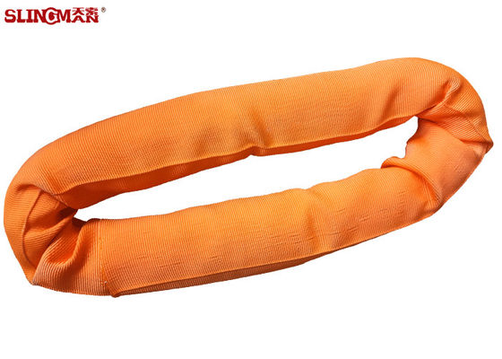acheter Doucement orange brides sans fin de polyester de 20 tonnes, oeil pour observer les élingues de levage duplex online manufacture