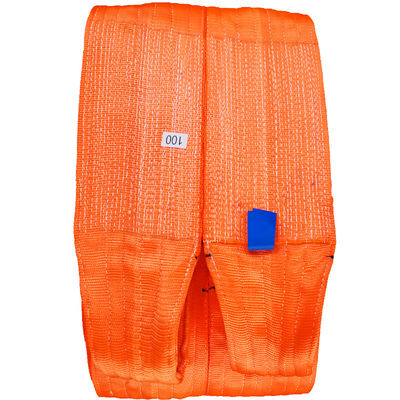 acheter Couleur orange duplex d'élingue de levage de polyester de la sangle 60T online manufacture