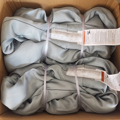 acheter ASME B30.9 Grey Polyester Lifting Sling Round 32000 livres verticales résistantes online manufacture