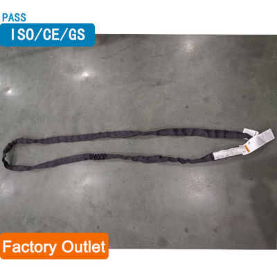 acheter Élingue ronde en polyester tissé sergé de veste noire robuste verticale 2 tonnes online manufacture