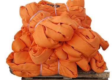 Heavy Duty 20T Polyester Round Sling , Industrial Lifting Slings UV Resistant